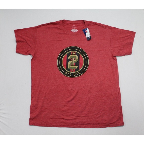 Fanatics Other - Atlanta United Men Red XXXL Shirt Fanatics Crew Neck Short Sleeve Adult